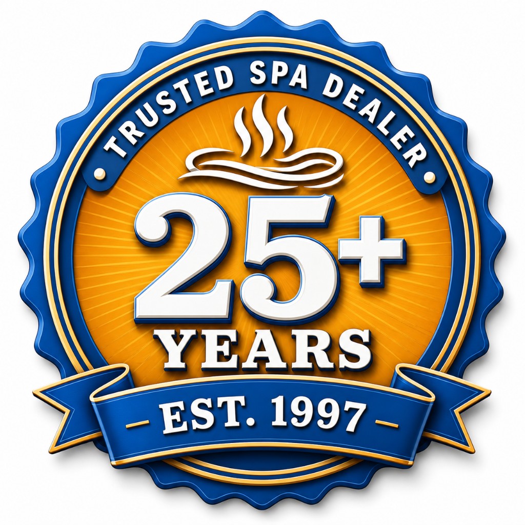Trusted spa dealer — 25+ years, est. 1997